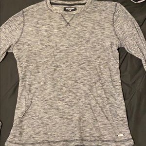 Express long sleeve charcoal shirt